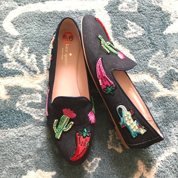 kate spade Shoes - NWOB Kate Spade Novelty Prickly Pear Cactus Flats!